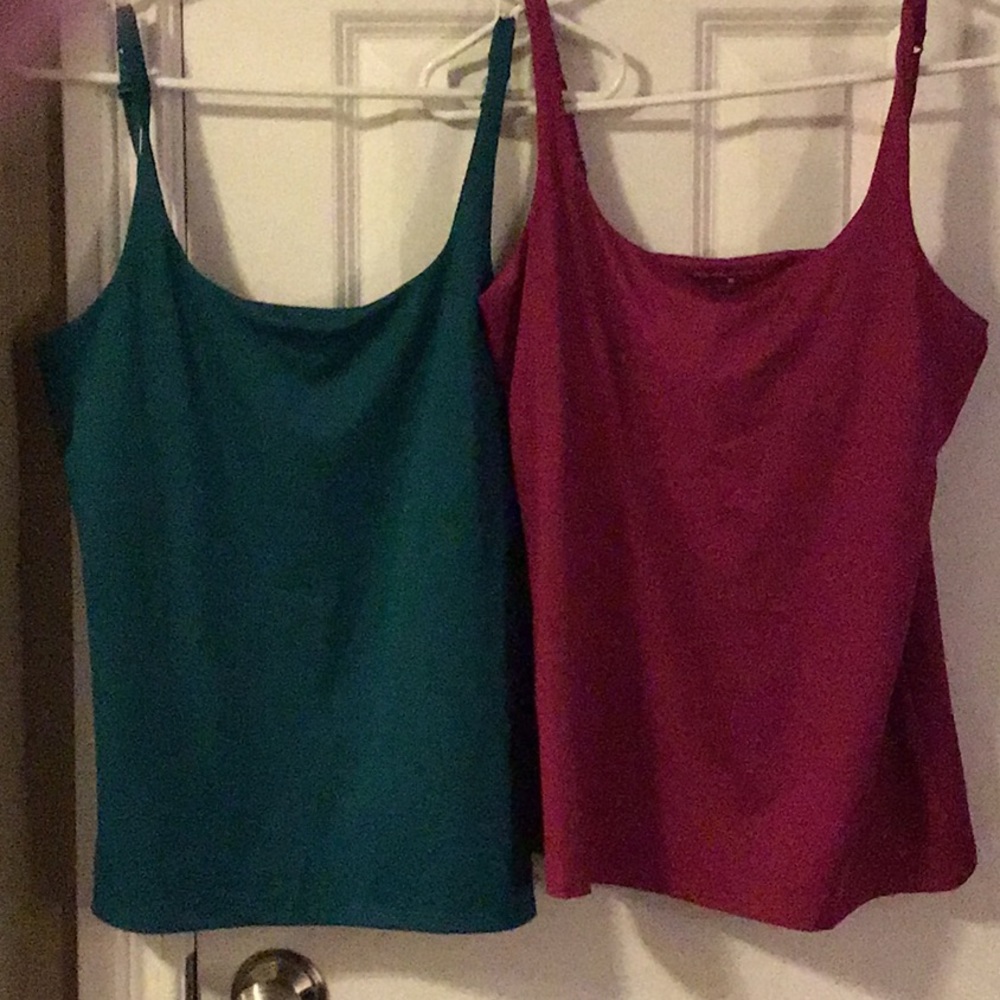 Like New, 2 Women’s adjustable straps tank tops